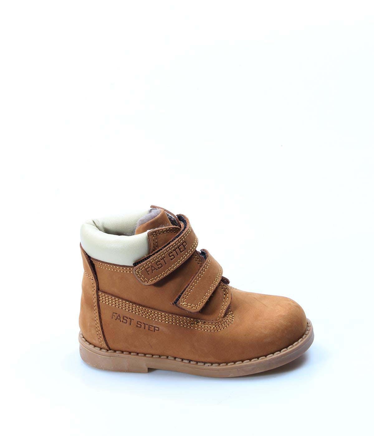 Genuine Leather Furry Gingery Nubuck Baby Worker Boot 006KBA1001