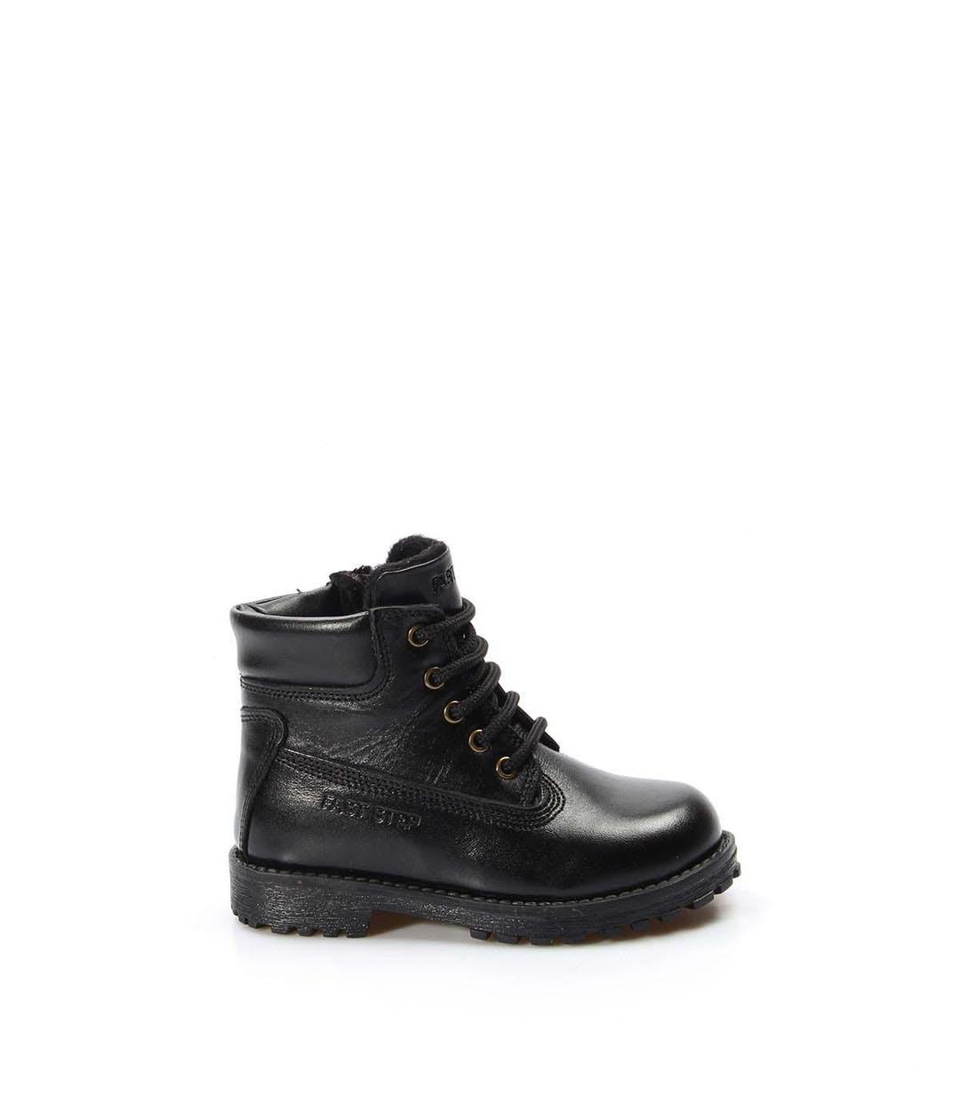 Hakiki Deri Siyah Unisex Çocuk Worker Bot 006SPA1002