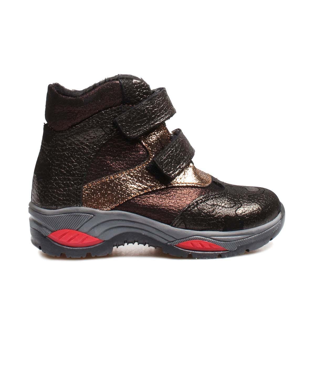Genuine Leather Camouflage Copper Unisex Child Worker Boot 006SXCA980