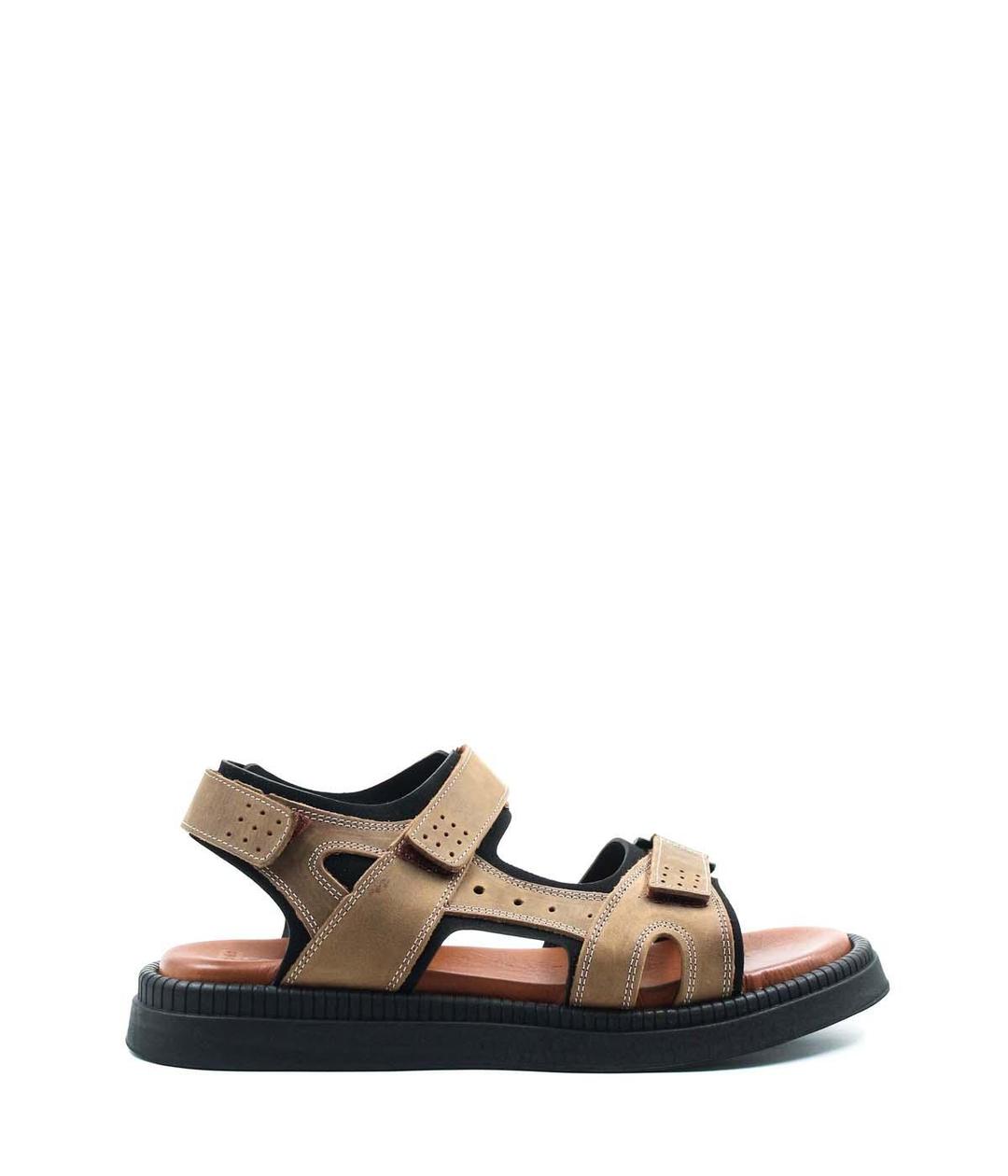Hakiki Deri Kum Erkek Klasik Sandalet 018MAG422-609