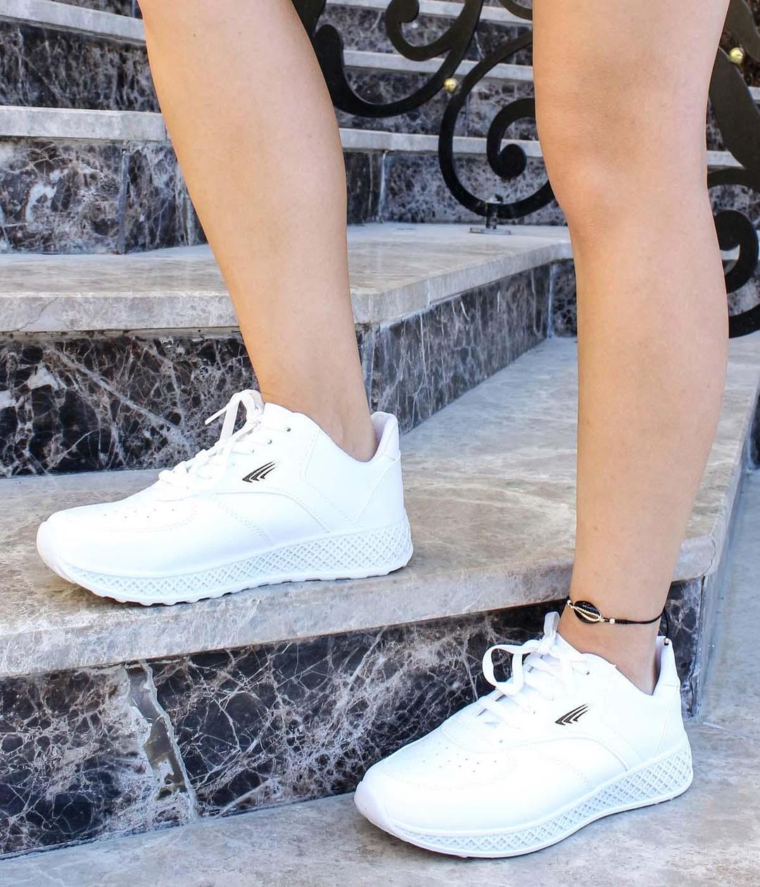 Beyaz Kadın Sneaker Ayakkabı 416ZAFJACK