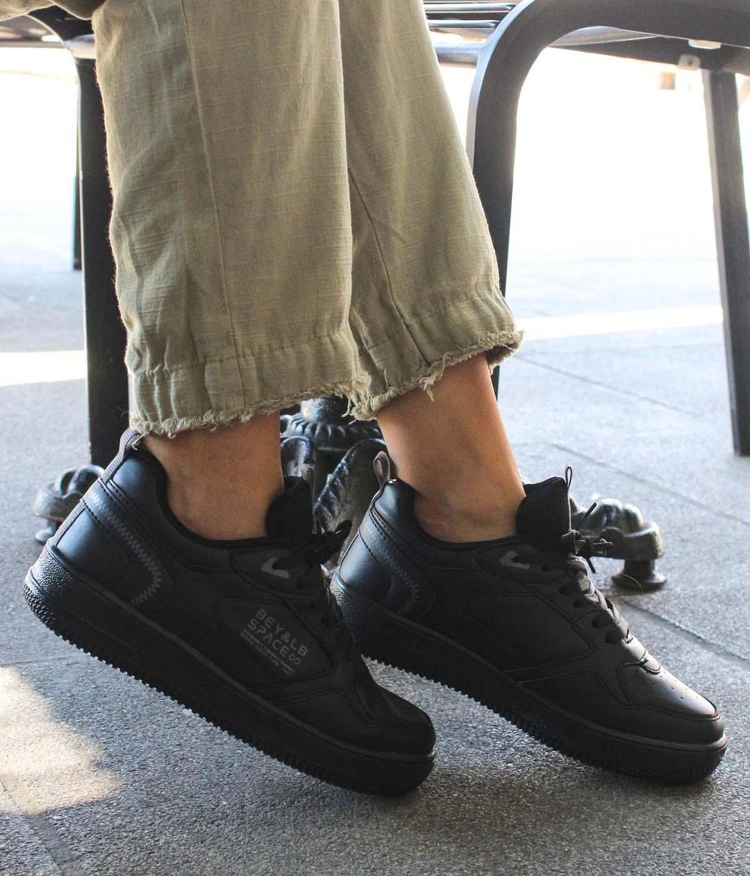 Siyah Kadın Sneaker Ayakkabı 500ZA2181