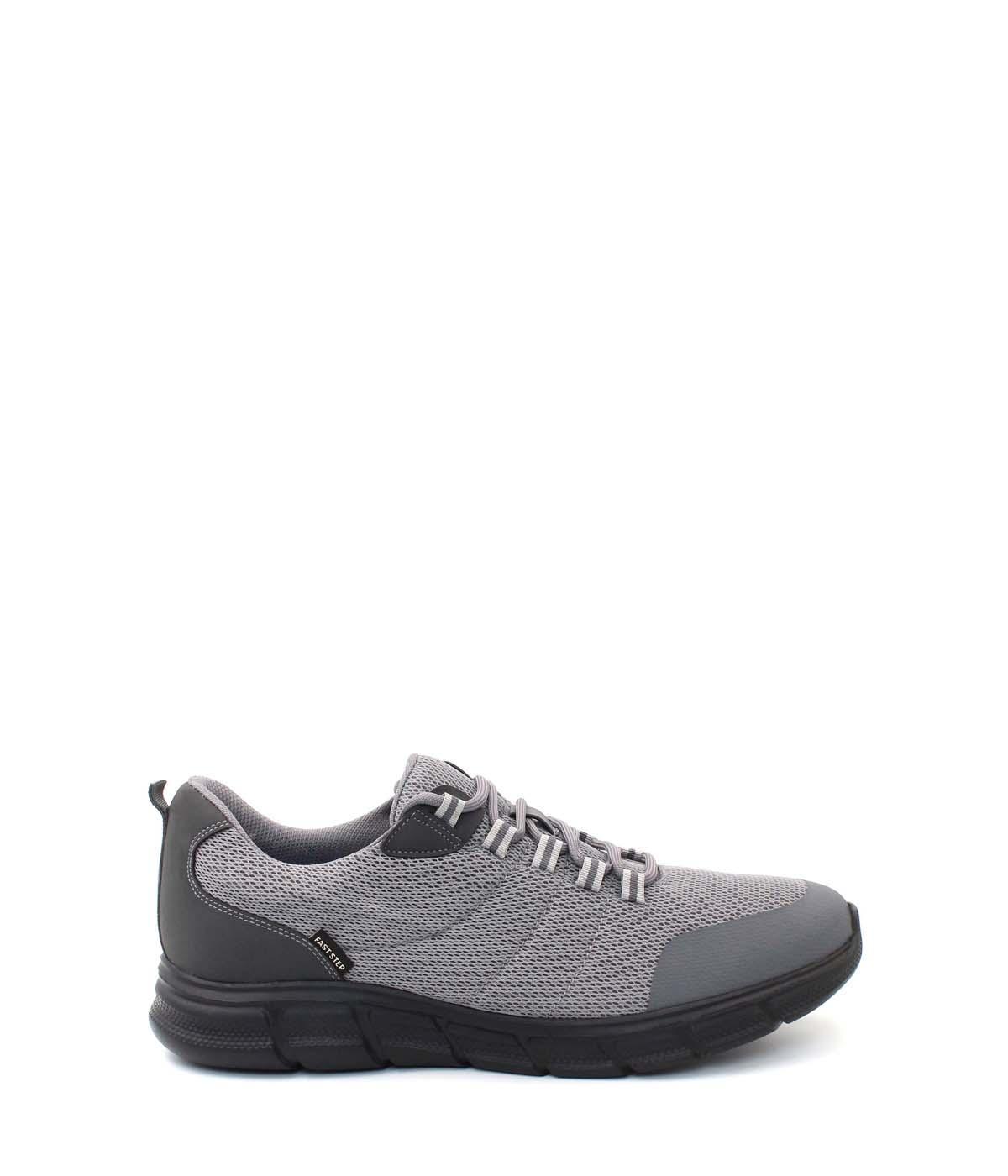Genuine Leather Grey Man Casual Shoe 517MBA1091-1