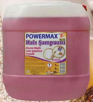 POWERMAX Halı Şampuanı Ekstra Güçlü Leke Çıkartıcı Formül  30 Lt