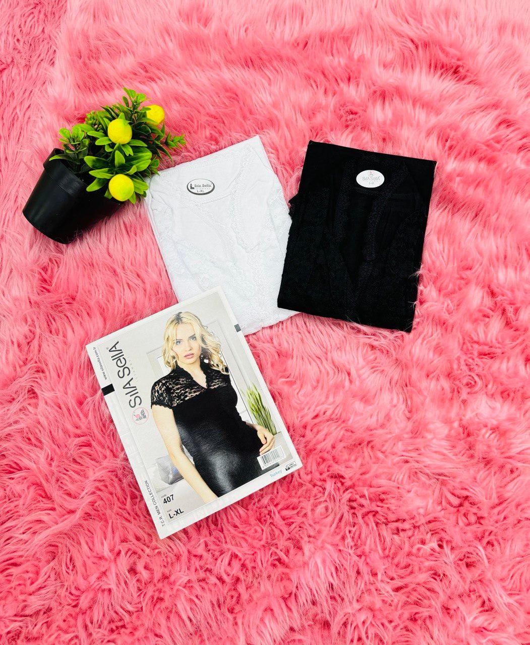Sılasella dantel t -shirt