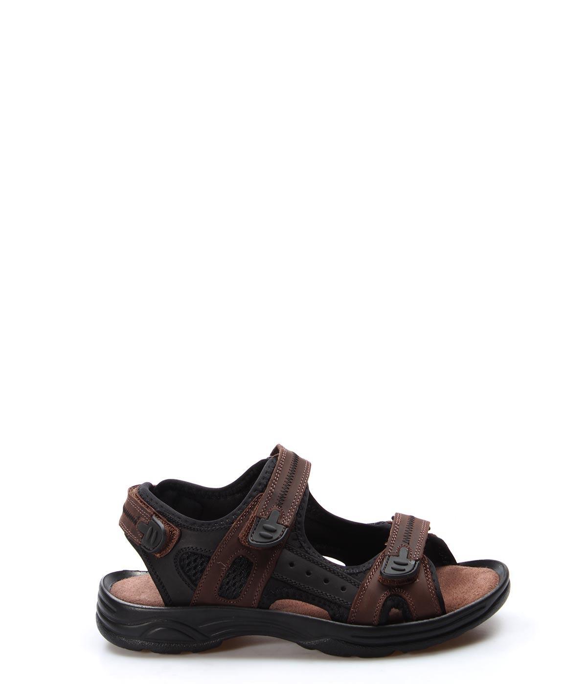 Genuine Leather Brown Man Classical Sandals 907GA1517