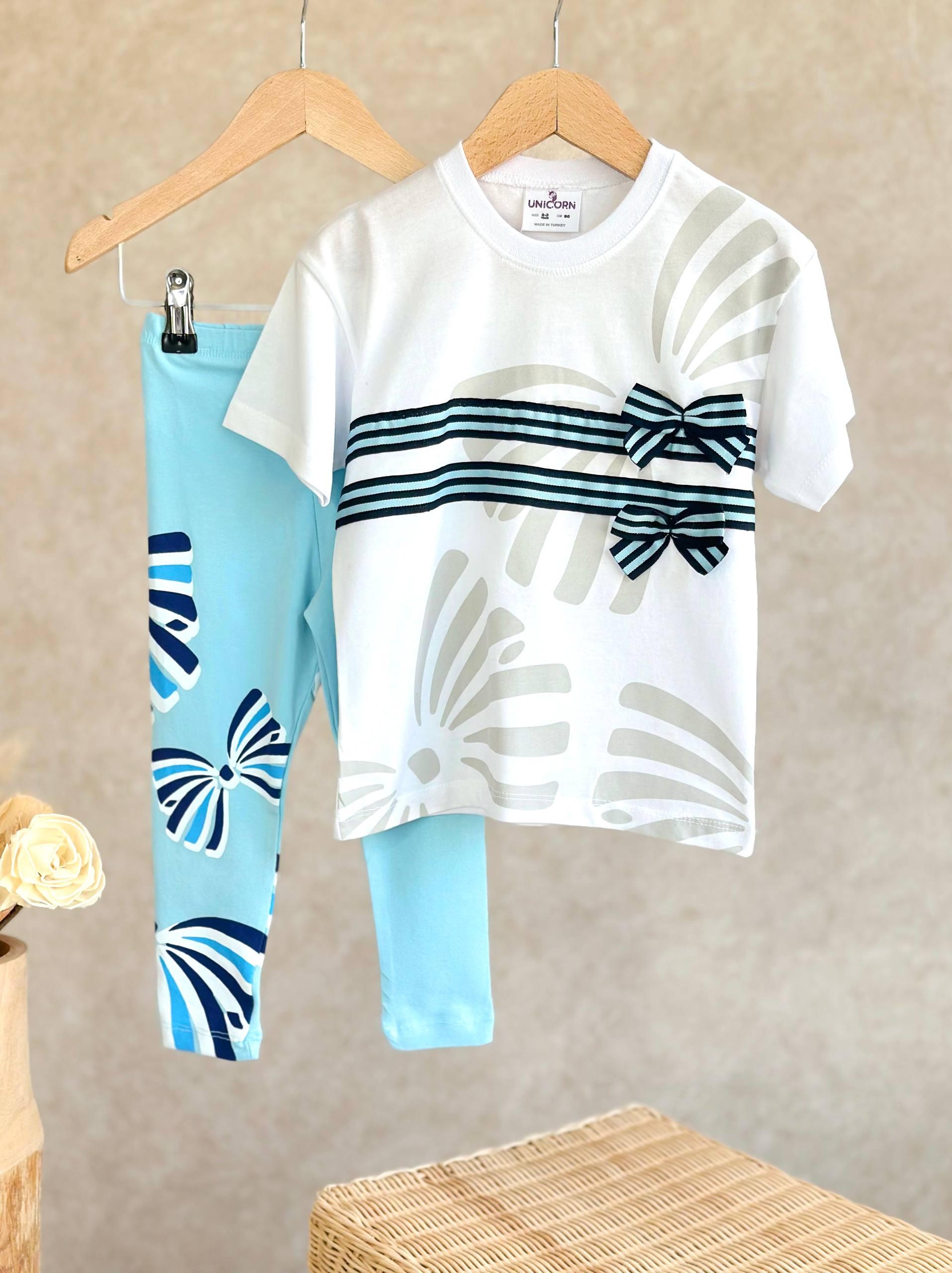 Girl's Bow Detail Two-Piece Set