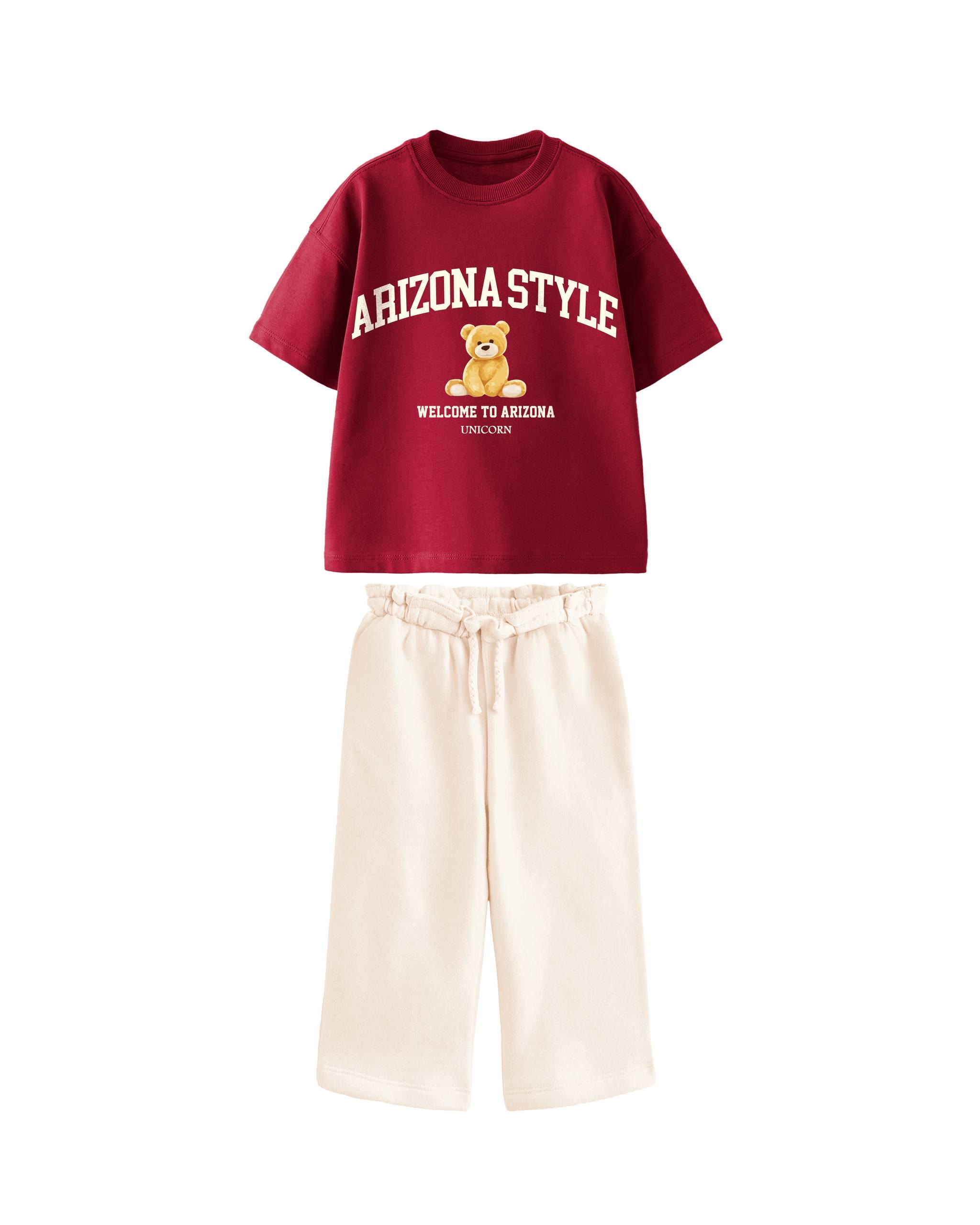 Arizona Style Teddy Bear Figurine Two-Piece Set