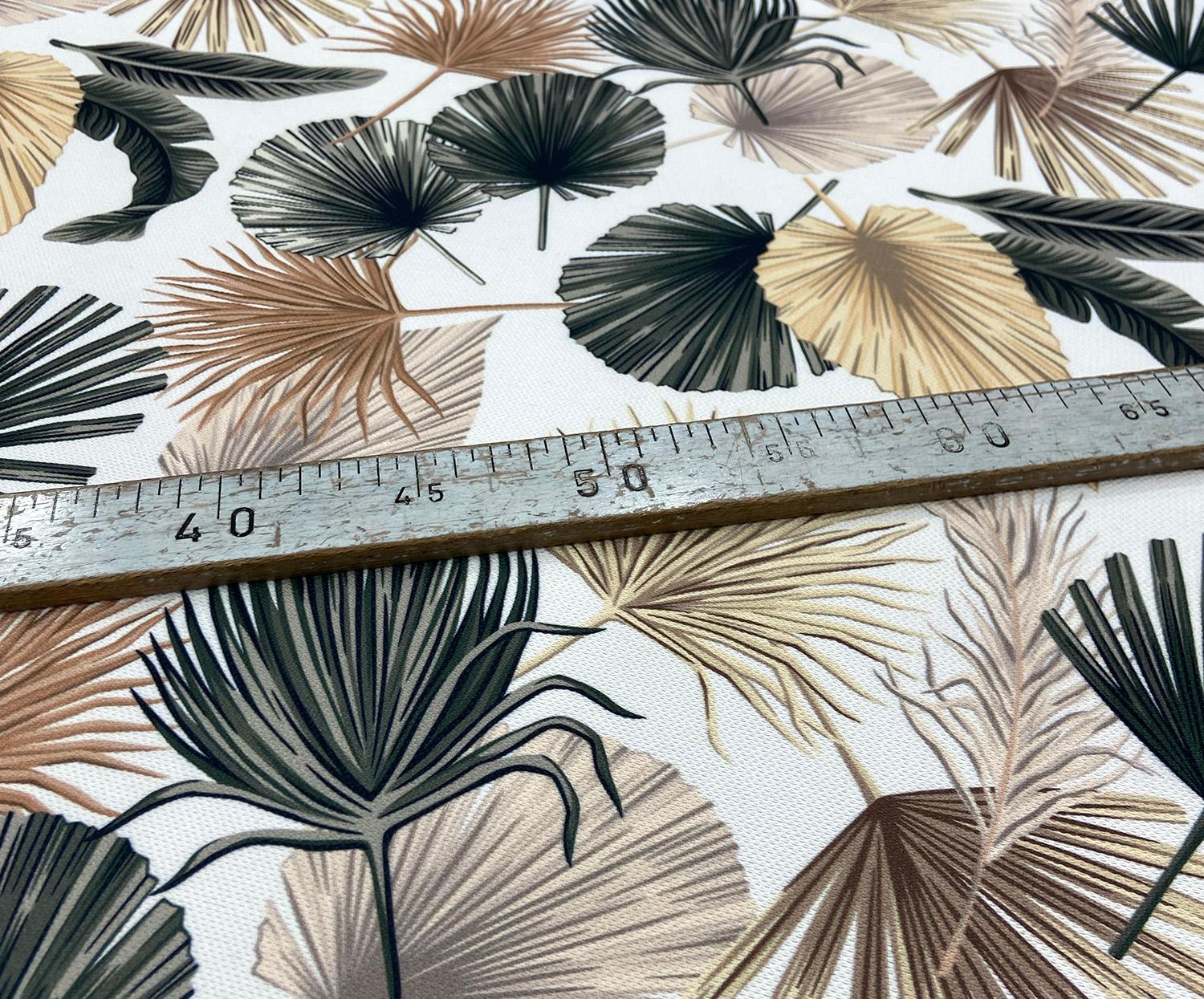 FAN FLOWER DIGITAL PRINTING FABRIC - WHITE