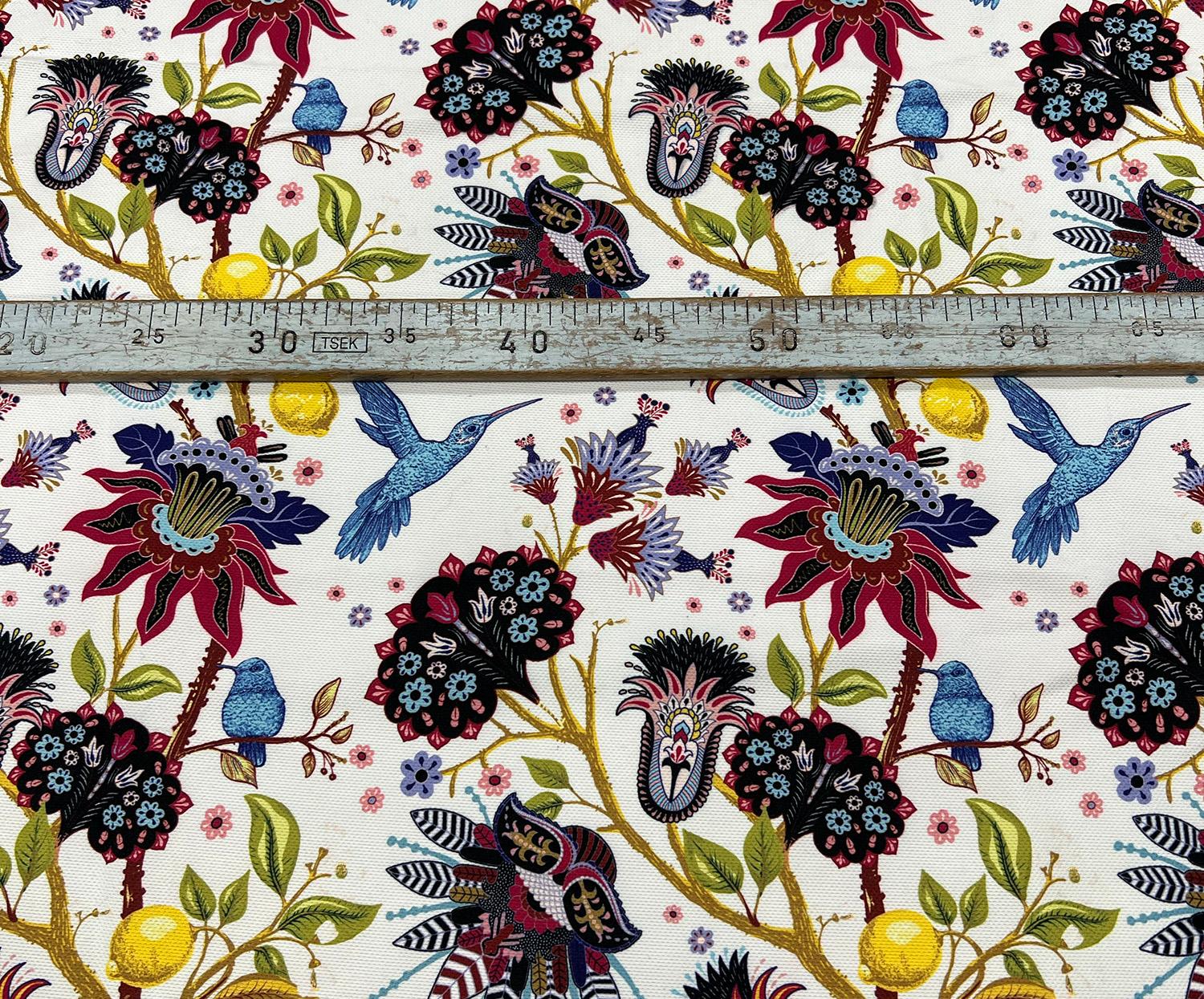 PATTERNED DIGITAL PRINT FABRIC - ECRU